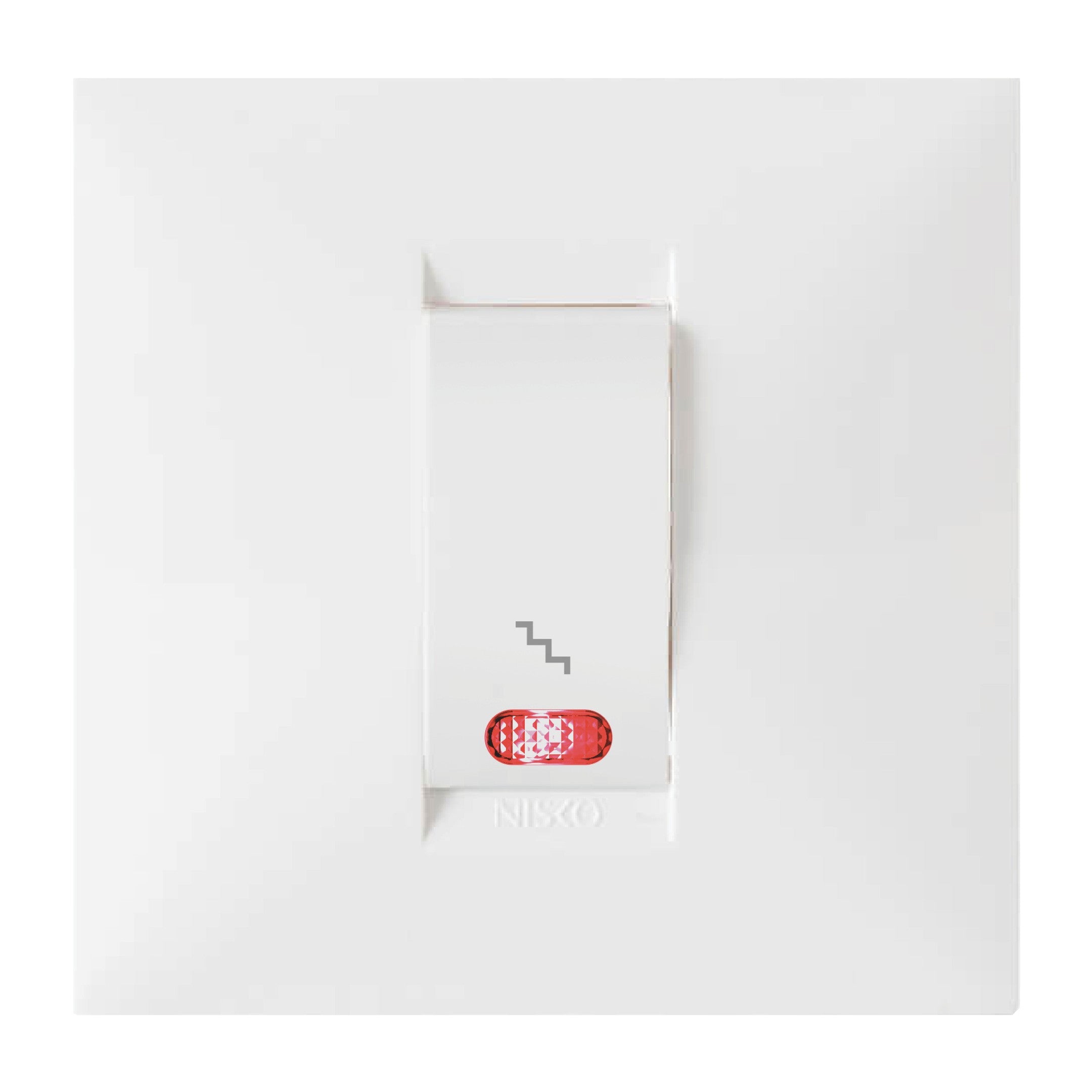 מארז BE לחצן מדרגות מואר לבן לקופסה עגולה ניסקו Nisko