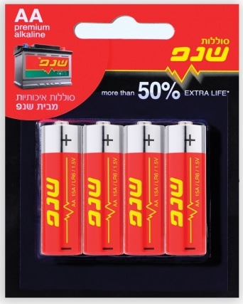 סוללות אלקליין שנפ 4-AA