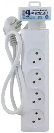 רב שקע 4 וכבל באורך עד 1 מטר Semicom