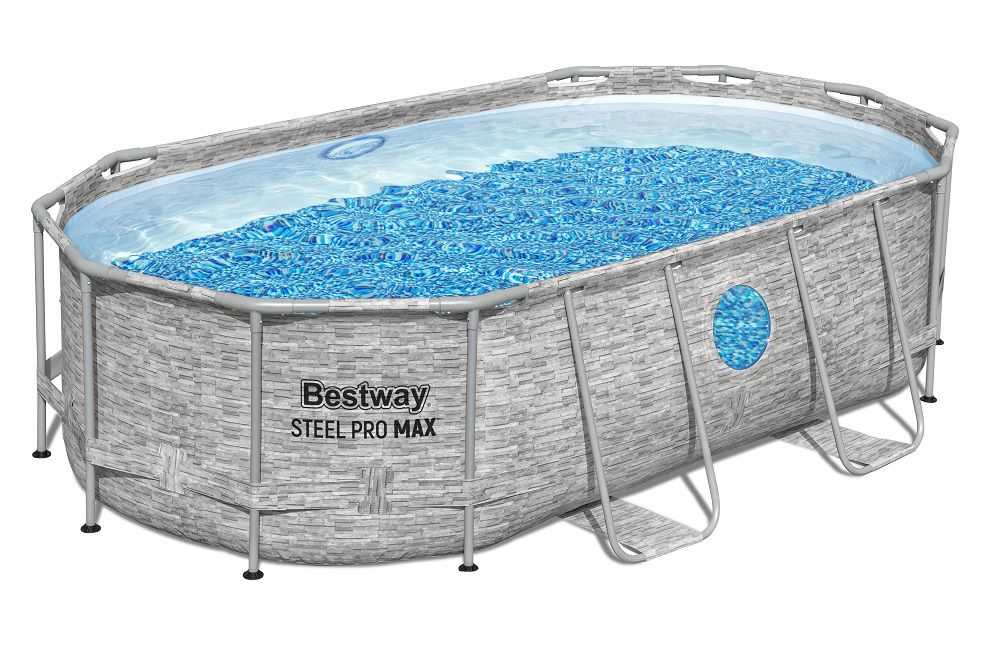 בריכה אובלית דמוי ראטן אולטרה משאבת פילטר 530 גלון 427-250-100 Bestway 56714