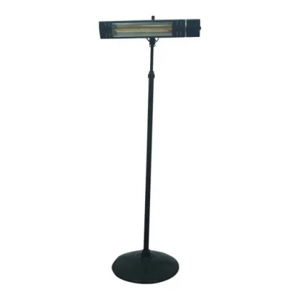 מחמם קוורץ אינפרא אדום צבע שחור מוגן + מעמד + שלט ונטה פלטינום Venta-IP65