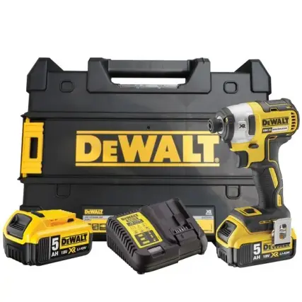מברגת אימפקט מקצועית 18V מנוע BL סוללות DeWALT DCF887P2 5AH XR