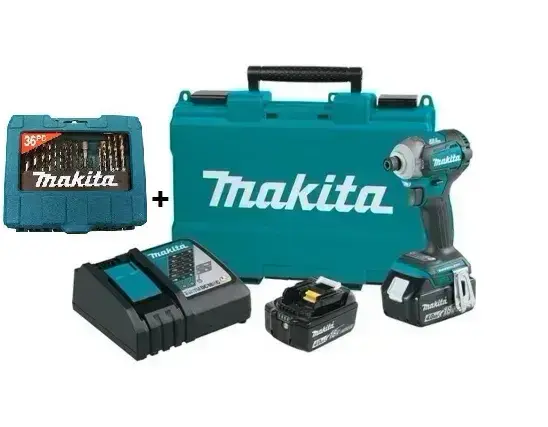 מברגת אימפקט 4AH Brushless 18V עם 2 סוללות DTD153RME MAKITA
