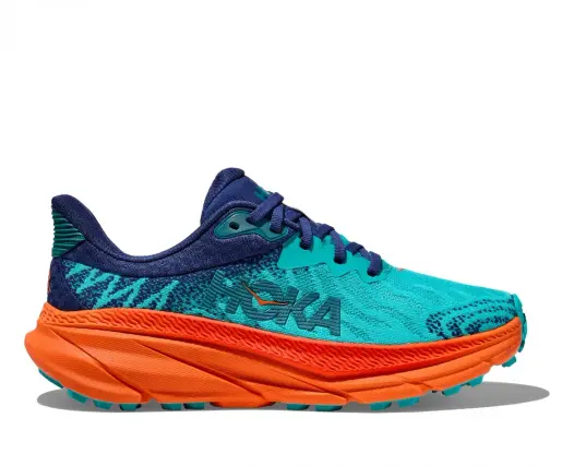 נעלי הוקה צ'אלנג'ר 7 רחבות גברים טורקיז/כתום Hoka Challenger 7 Wide