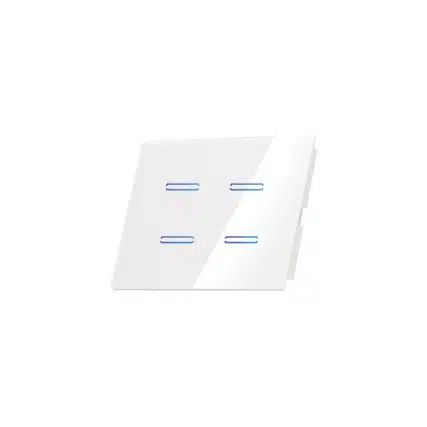 מתג חכם לתאורה 4 מפסקים לבן Semicom-Switch STW-3GEV4/W