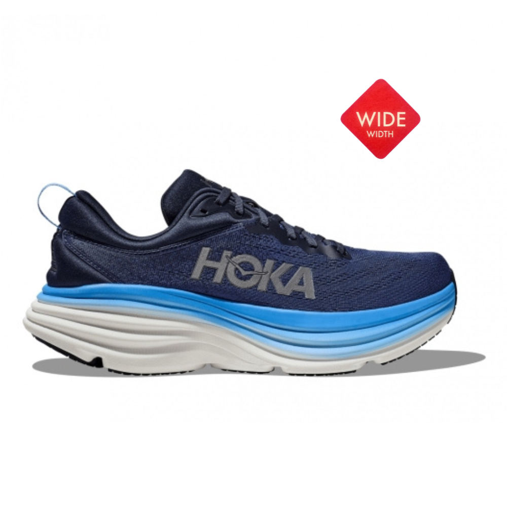 נעלי הוקה בונדי 8 רחבות גברים כחול חלל/תכלת Hoka Bondi 8 Wide