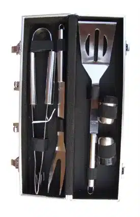סט 5 כלים נירוסטה לגריל במזוודה Australia Chef