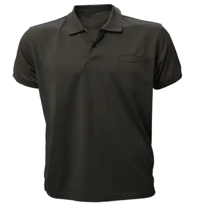 חולצת פולו שרוול קצר שחור מידות S-XXL