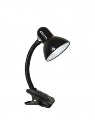 מנורת שולחן קליפס צבע שחור Omega  OM-2425 E27