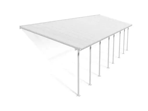 פרגולה אלומיניום פריה Feria לבנה 3X10.4 פלרם - Canopia