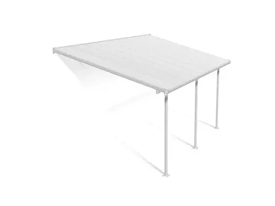 פרגולה אלומיניום פריה Feria לבנה 3X5.5 פלרם - Canopia