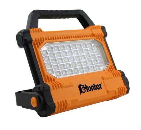 פרוז'קטור לד פנס הצפה נטען Hunter 101711-014 20W SMD LED 2000 Lumen