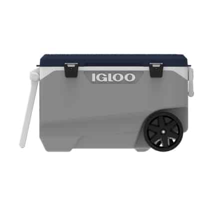 צידנית קשיחה עם גלגלים ומגש 85 ליטר אפור פחם Igloo MaxCold Latitude