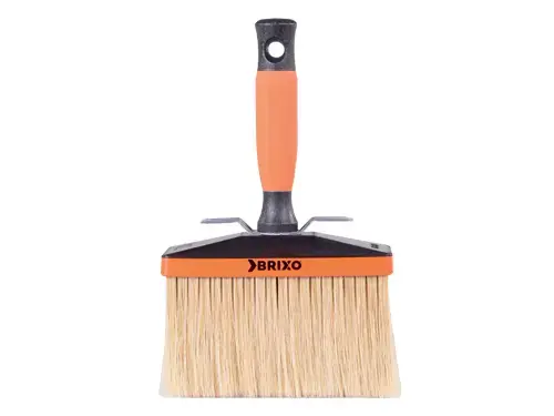 מברשת סיוד סיבים סינתטיים 17x7 ידית פלסטיק בשילוב גומי