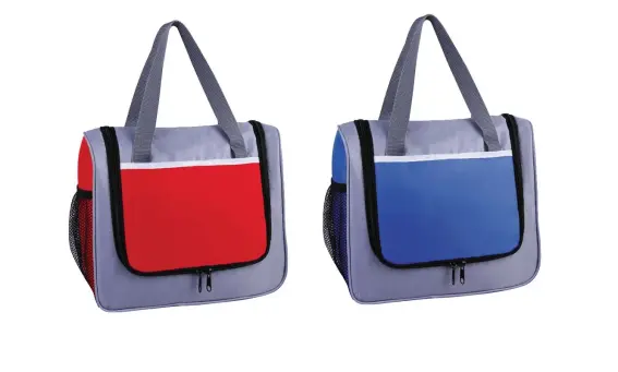 תיק צידנית פולו 9 ליטר בצבע אדום/כחול לבחירה Camptown