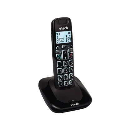 טלפון דק לכבדי שמיעה VTECH שחור