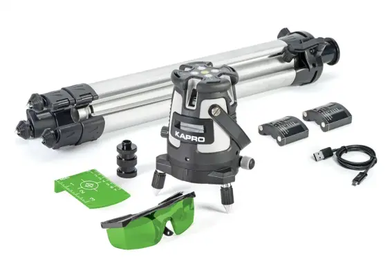 סט פלס לייזר פרולייזר ירוק 5 קווים Kapro 875G