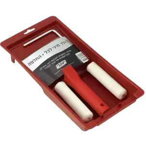 סט פוליאסטר מיני לצביעה רולר + מגש 10 ס