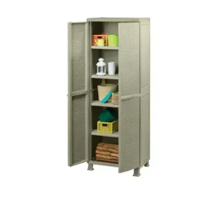 ארון שירות 9280 ראטן בז' כתר פלסטיק