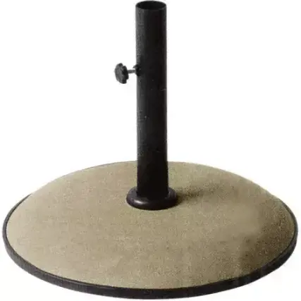 בסיס בטון עגול לשמשיה צבע בז' 35 ק