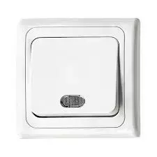 לחצן מואר לחדר מדרגות לבן ספיר Nisko