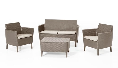 מערכת ישיבה סלמו קפוצ'ינו כתר Keter  SALEMO