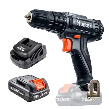 מברגת פוטר נטענת 12V סוללה 1.5Ah ומטען Hunter