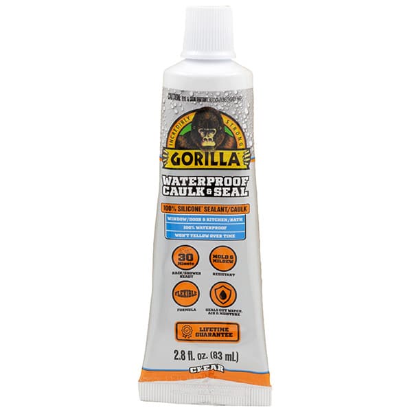 GORILLA סיליקון שקוף בשפופרת לאיטום 83 מל נגד עובש ופטריות