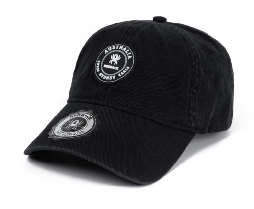 כובע מצחייה שחור רדבק RedBack Washed Hat