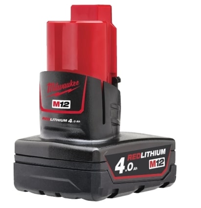 סוללה ליתיום Milwaukee M12 B4 12V 4Ah