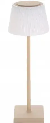 מנורת שולחן לד נטענת גוון אור מתכוונן STELA מוקה