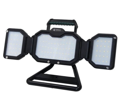 זרקור לד 100W פרוז'קטור נטען לד OMEGA Lion IP54