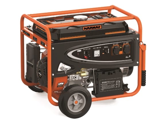 גנרטור בנזין הנעה חשמלית עם גלגלים Karnaf 7500W
