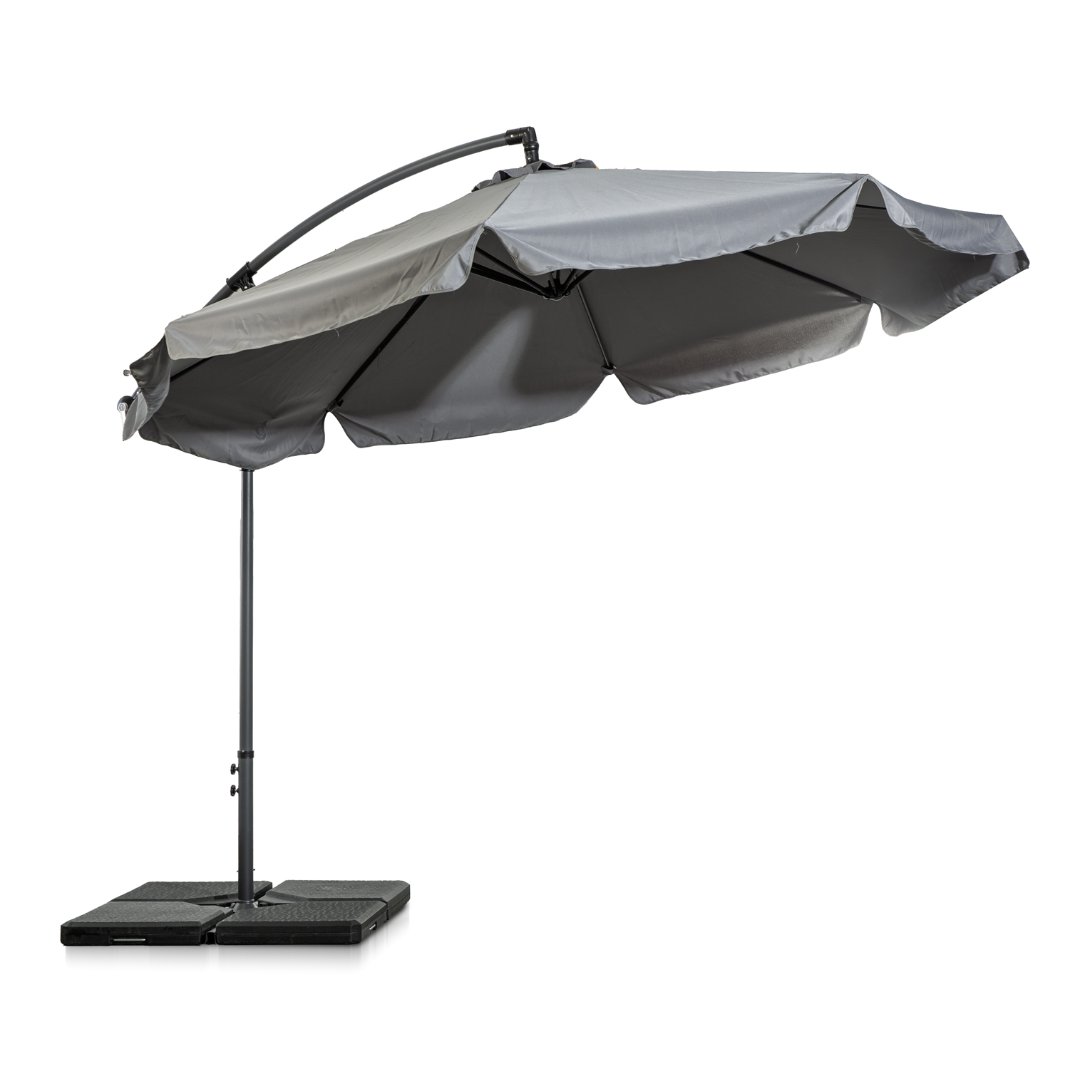 שמשיה צד 3 מטר דגם מלאגה צבע אפור Australia Garden