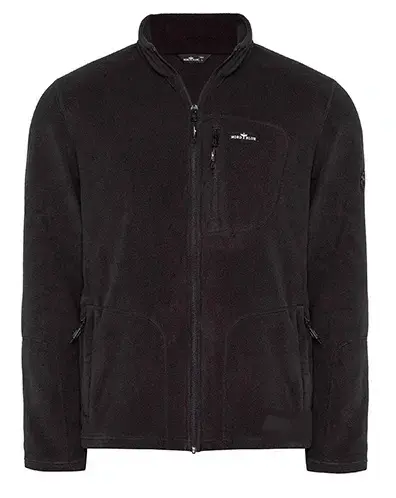 מעיל פליז גברים שחור נורד בלו NordBlue Kattegat fleece