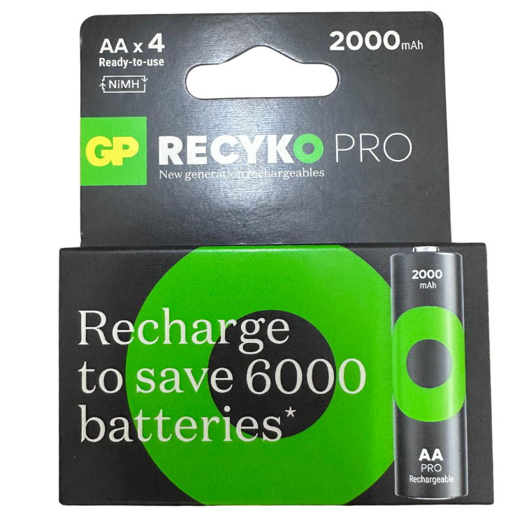 סוללות נטענות GP Recyko 4XAA 2100mAh