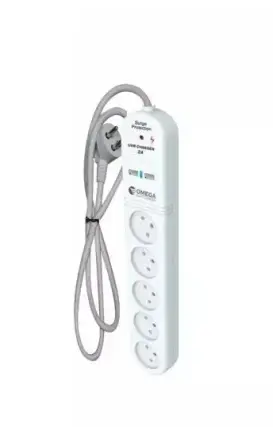 מגן ברקים עם OMEGA QM-QDG5-2A USB