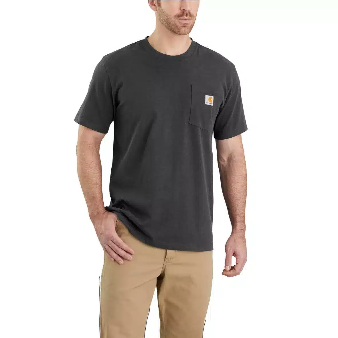 חולצת טי שירט ש.קצר כיס פחם 103296 Carhartt K87