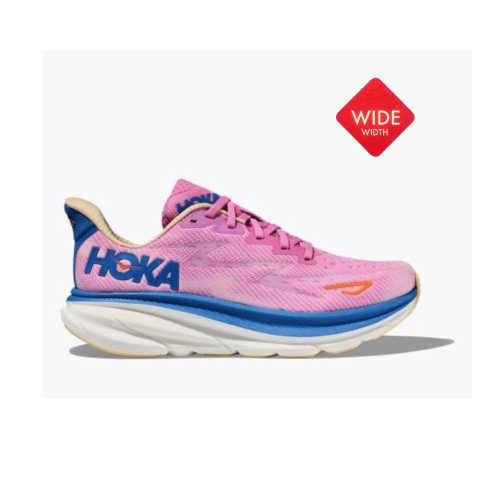 נעלי הוקה קליפטון 9 רחבות לנשיםHoka Clifton 9 Wide