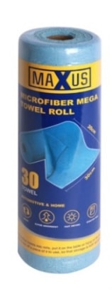 גליל מגבת מיקרופייבר כחול 30 מגבות כחול MAXUS 63641