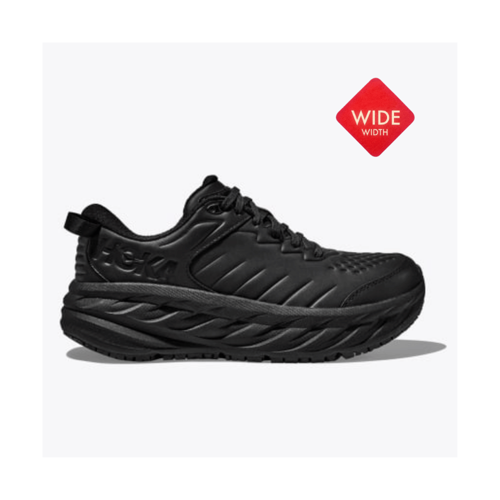 נעלי הוקה בונדי אס-אר רחבות שחור/שחור Hoka Bondi SR Wide