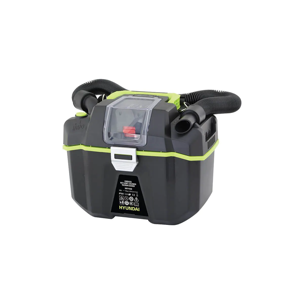 שואב אבק נטען 18V רטוב יבש עם מפוח סוללה Hyundai 2Ah