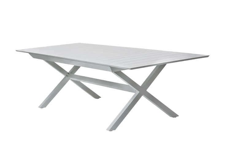 שולחן אלומיניום ברצלונה לבן כתר