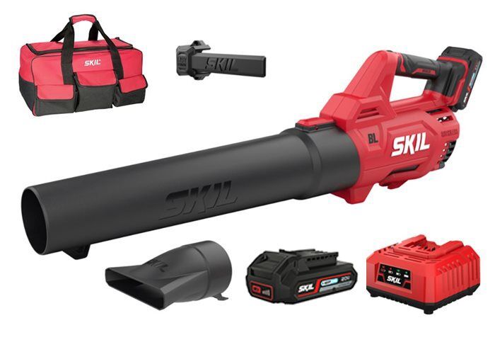 מפוח עלים נטען 20V אלקטרוני סוללות SKIL Brushless 2.5Ah+2Ah