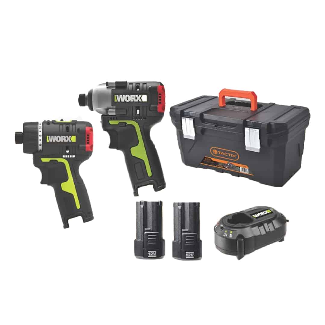 סט מברגות נטען 12V סוללות WORX TO270 2Ah