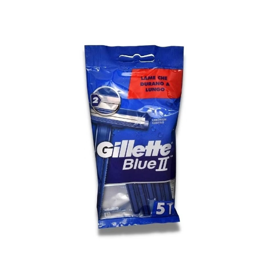 סכיני גילוח חד פעמיים לגבר 2 להבים 5 יחידות Gillette