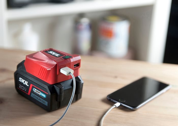 מתאם טעינה USB ללא סוללה Skil