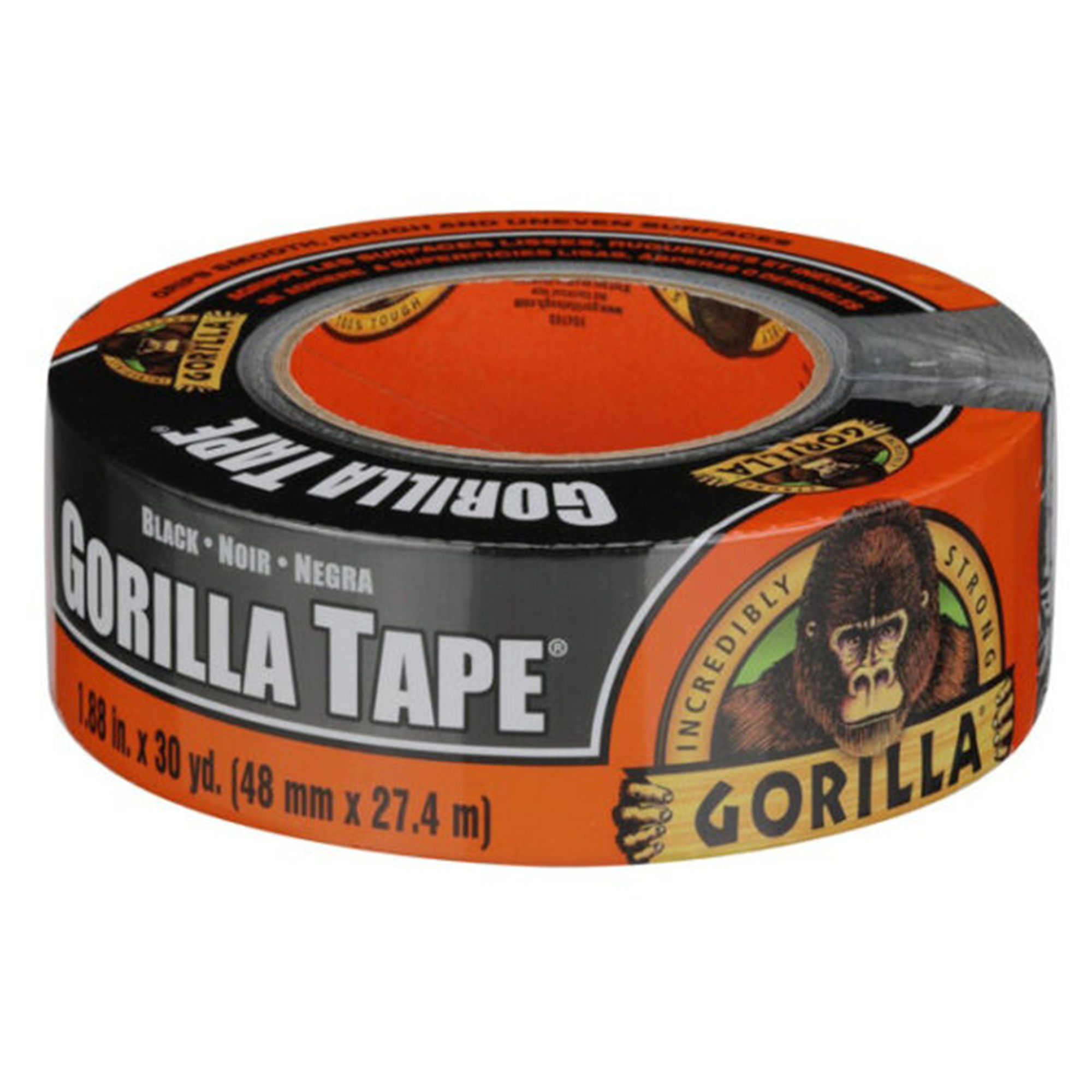 סרט הדבקה חזק במיוחד שחור GORILLA Tape 48mm 27.4m