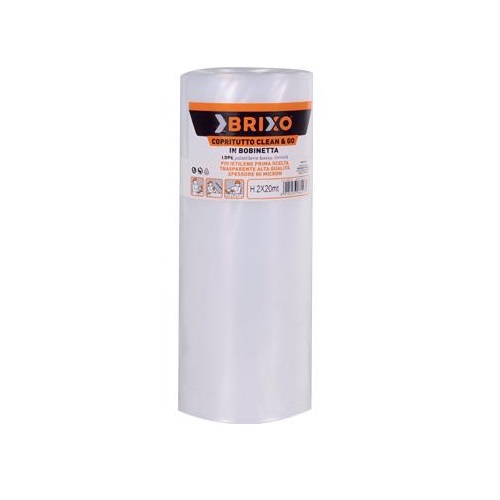 גליל ניילון לכיסוי אורך 10 מטר גובה 4 מטר BRIXO