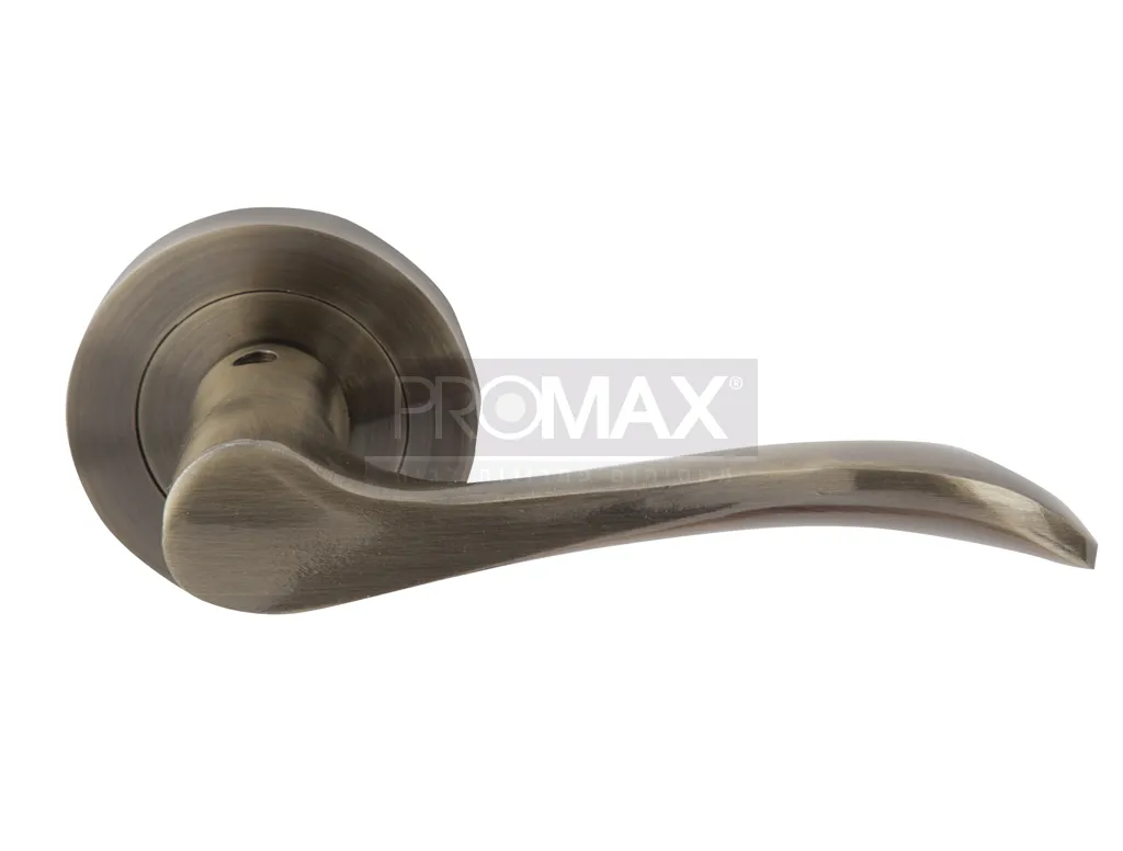 זוג ידיות מפתח/צילינדר דגם נועה ברונזה PROMAX